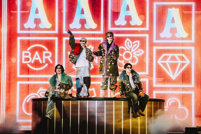 Aぇ! group(左から)佐野晶哉、末澤誠也、小島健、正門良規/撮影:Kosuke Ito(提供写真)