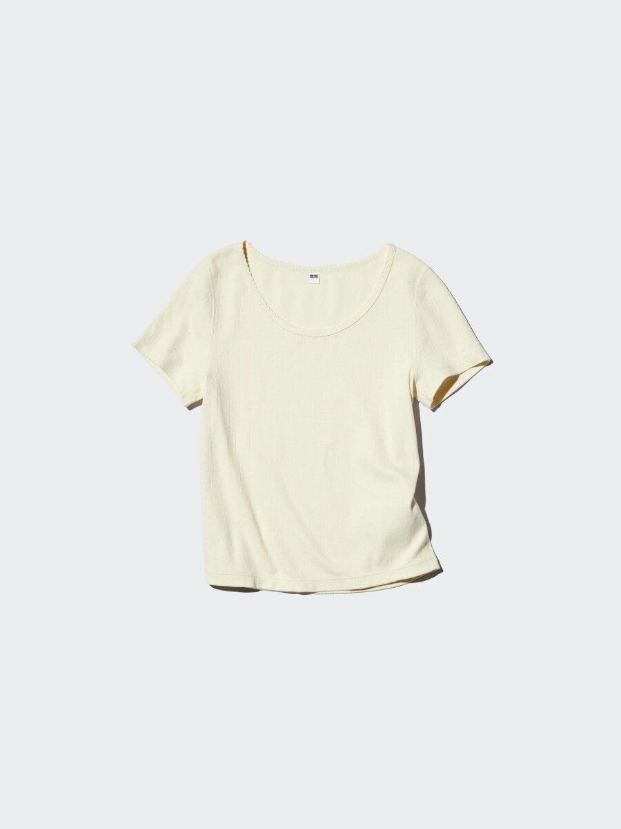 2026ユニクロ新作女性おすすめポインテールラウンドネックミニT