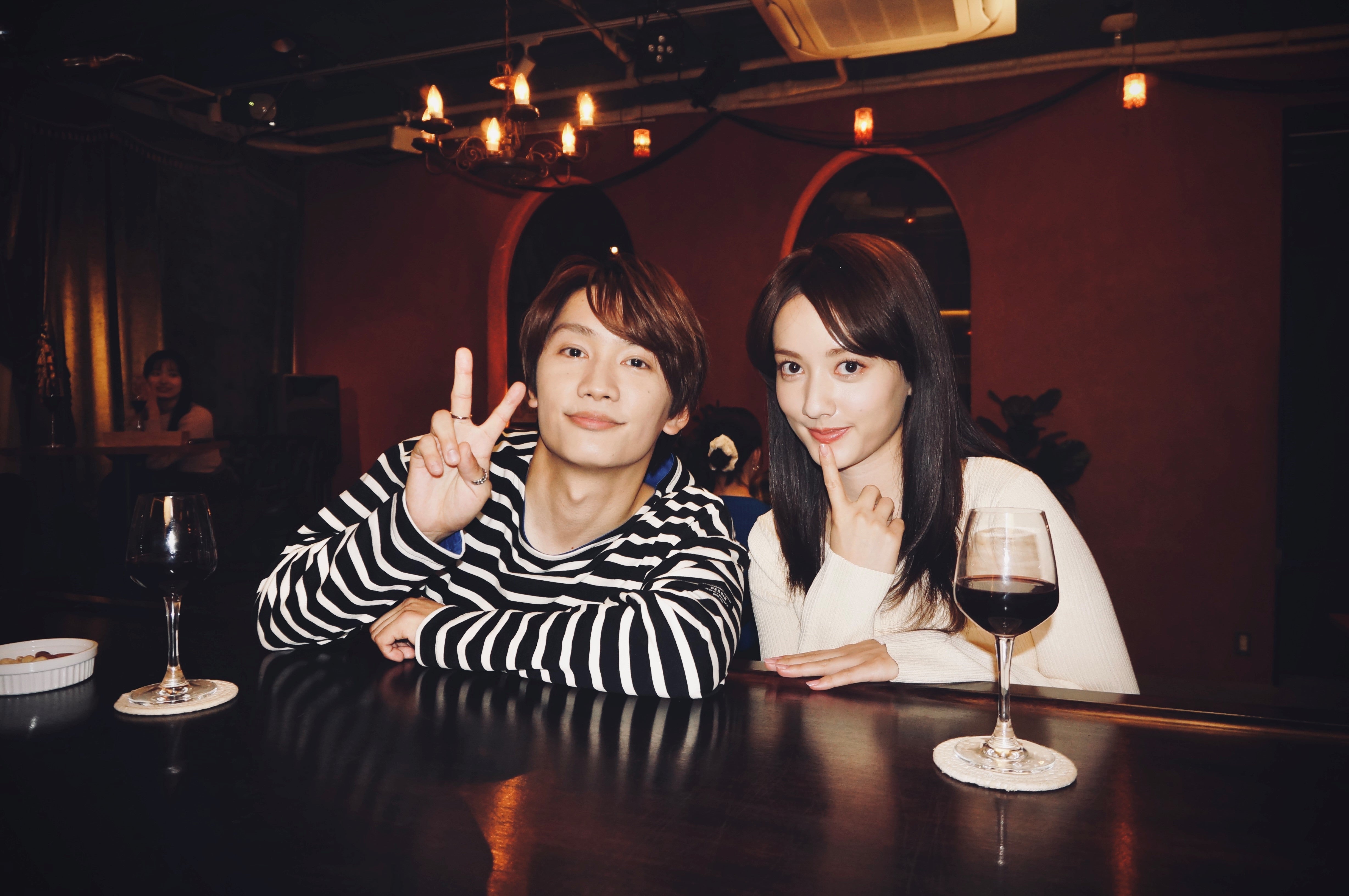 藤原丈一郎、谷まりあ（C）テレビ朝日