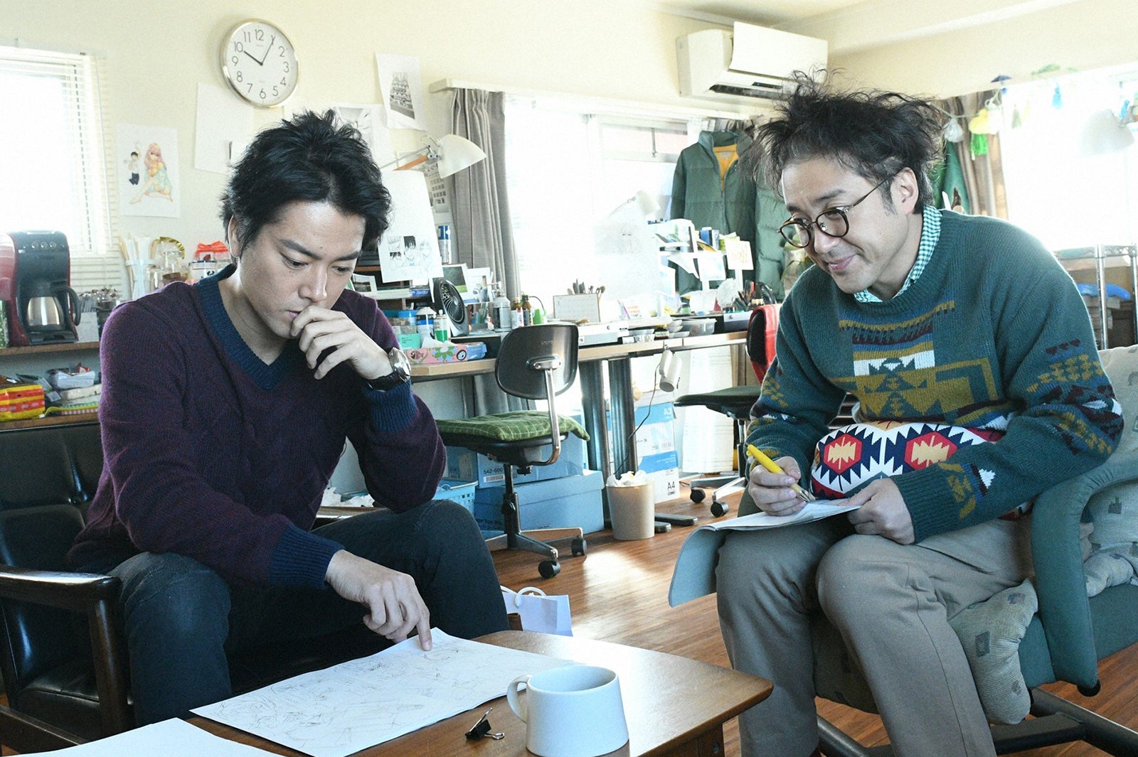 桐谷健太、ムロツヨシ／「きみが心に棲みついた」第4話より（C）TBS