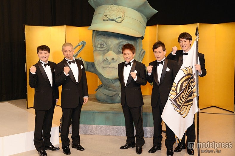 （左より）月亭方正、ダウンタウン松本人志、浜田雅功、ココリコ遠藤章造、田中直樹