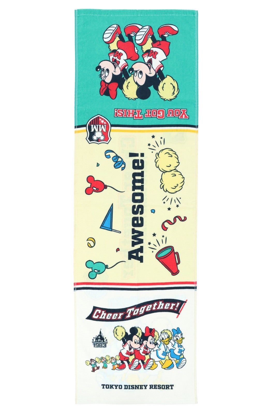 フェイスタオルロング¥2,500（C）Disney