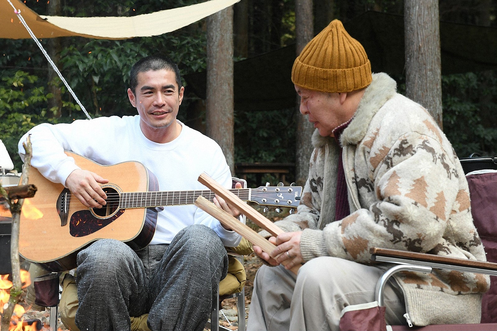 伊藤英明、泉谷しげる／「病室で念仏を唱えないでください」第7話より（C）TBS