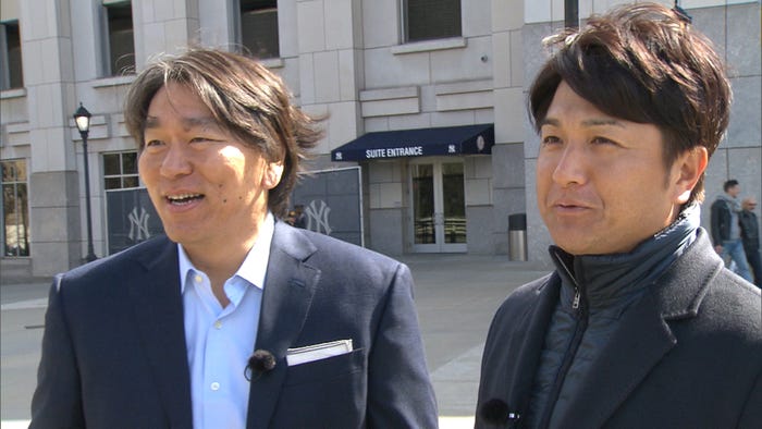 松井秀喜、高橋由伸(C)日本テレビ