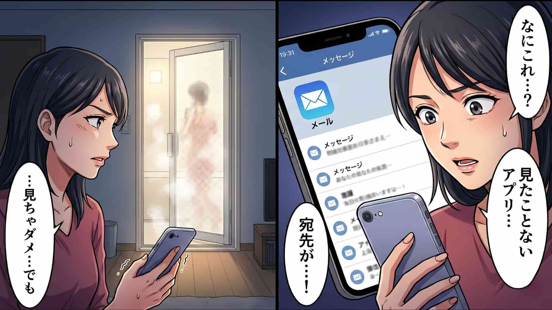 「見たことないアプリ...」やさしい彼氏の態度が最近どこか怪しい。お風呂中に放置されたスマホをこっそり覗くと、そこには巧妙すぎる【裏切りの手口】が…！？