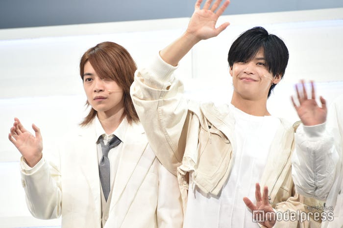 無意識に矢花と本高の部屋を訪問していた今野大輝、中村の無茶振りに全力で応えていた菅田琳寧/「MASSARA」初日前会見より(C)モデルプレス