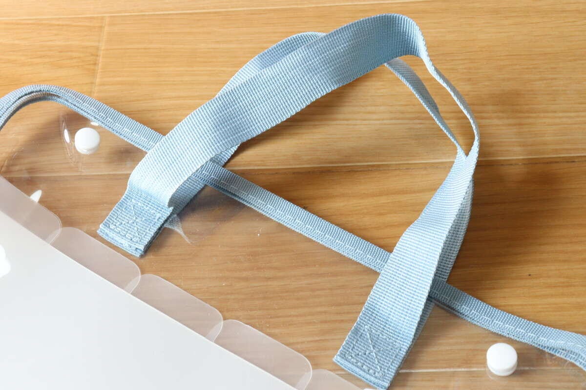 手提げタイプドキュメントファイル（A4、13ポケット、横A）　持ち手