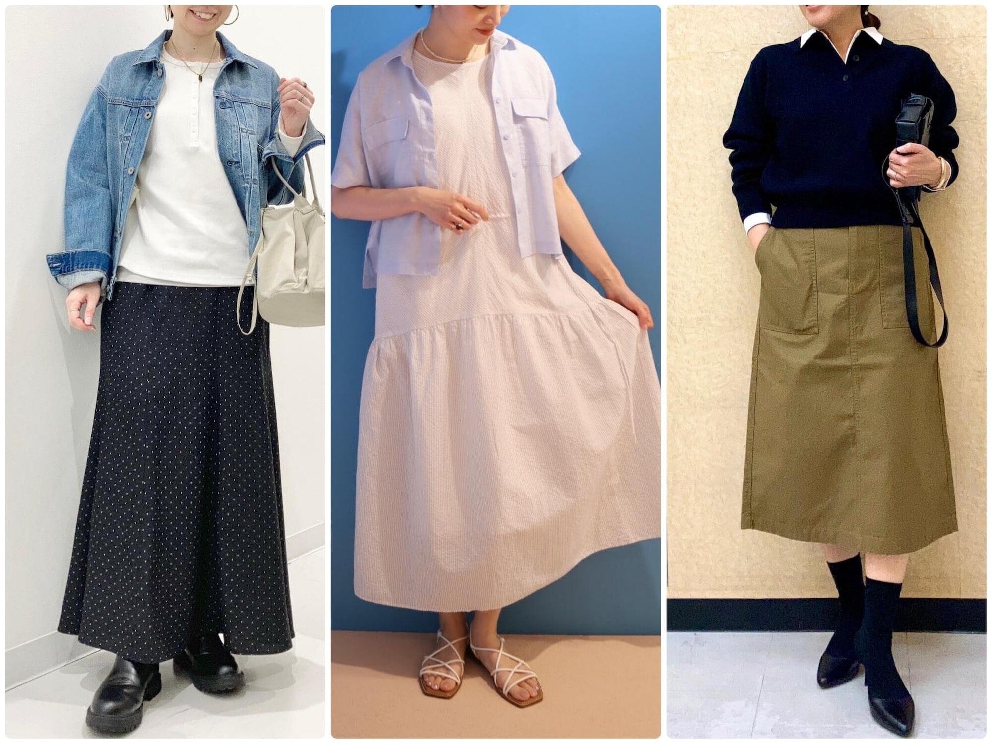 【ユニクロ新作】今買って夏までたくさん着まわせる！大人かわいい「優秀スカート＆ワンピース」3選