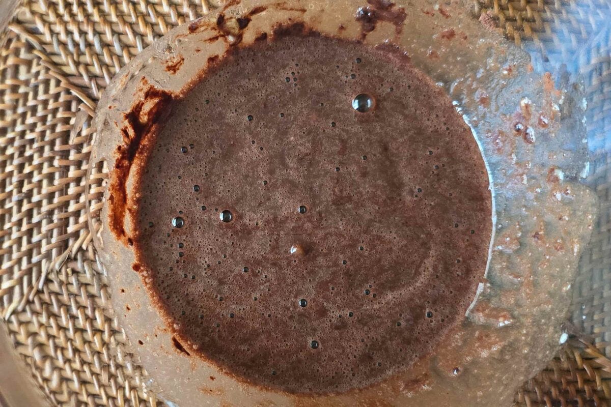 チョコバナナブラウニー・生地