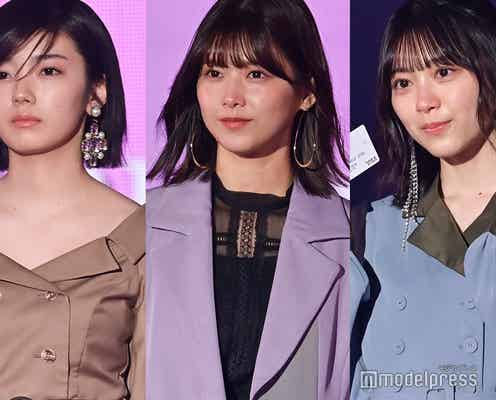 櫻坂46渡邉理佐・森田ひかるらステージ集結 EXITと息の合ったやり取り<TGC2021 S/S>