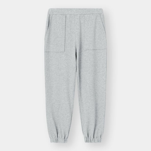 グレーのスウェットジョガーパンツ