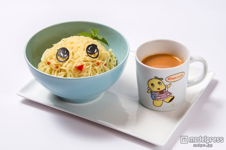 「汁なっしー担々麺～坦々スープ添え～」￥1，580（C）ふなっしー