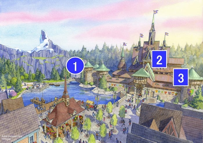 「フローズンキングダム」全景(C)Disney