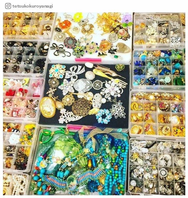 黒柳徹子のアクセコレクションが圧巻！100均ボックスにぎっしり「お店が開けそう」「真似します」