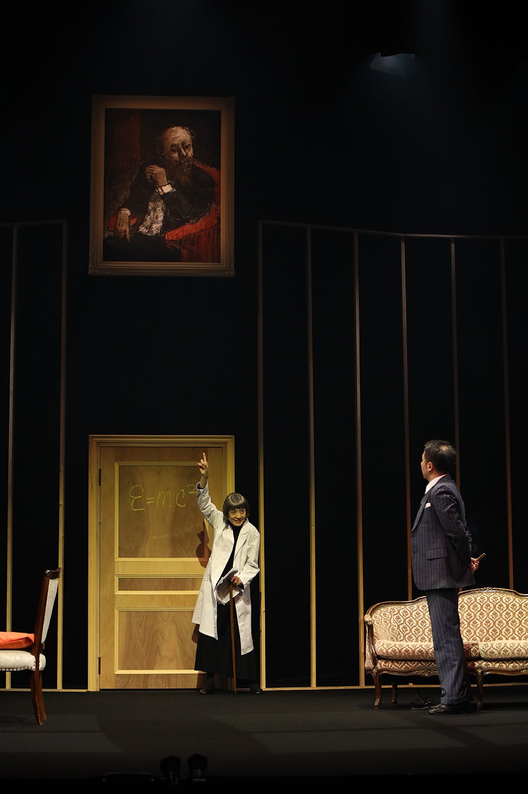 『物理学者たち』ゲネプロ・プレビュー公演より／撮影：遠山高広
