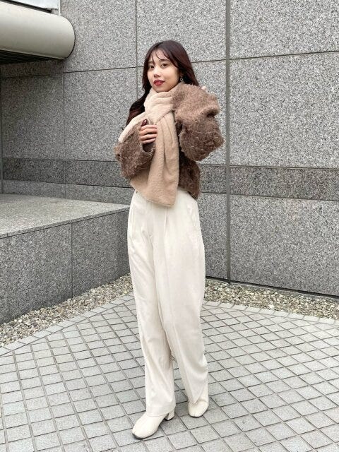 冬のブラウンコーデ