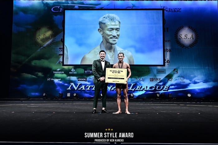 金子賢、ヘラクレス優勝・今野智志さん (提供写真)