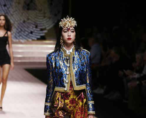 三吉彩花、ミラノコレクションに登場 海外コレクション初ランウェイ
