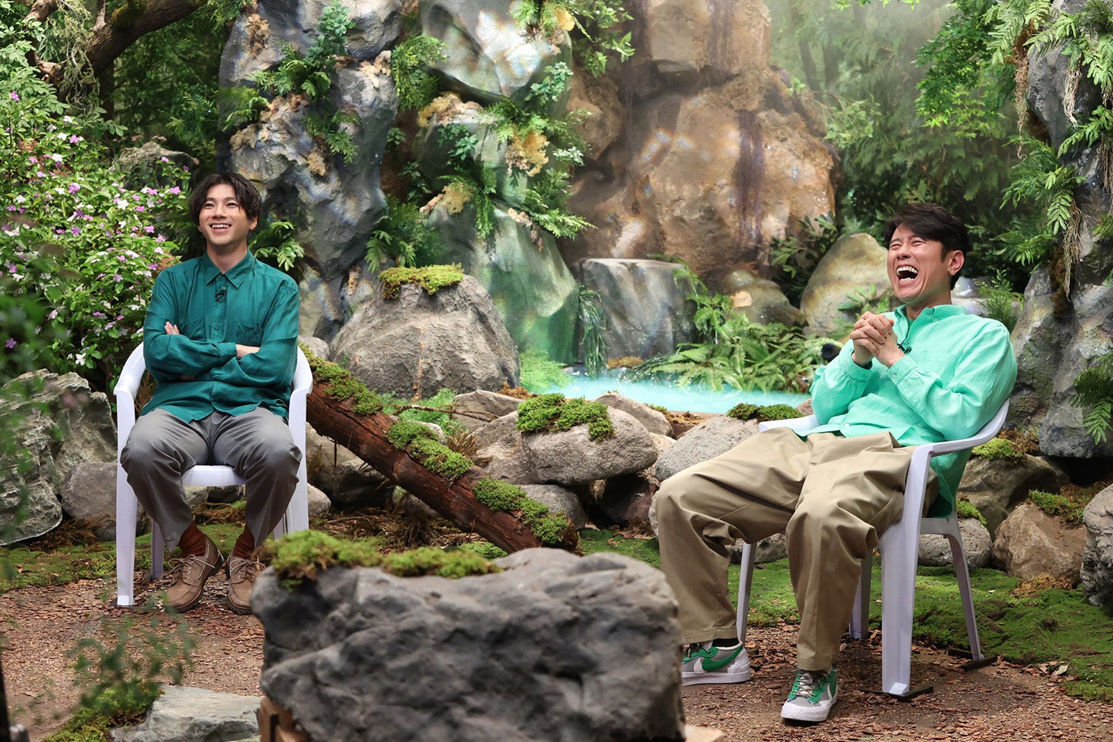 （左から）山田裕貴、原田泰造（C）フジテレビ