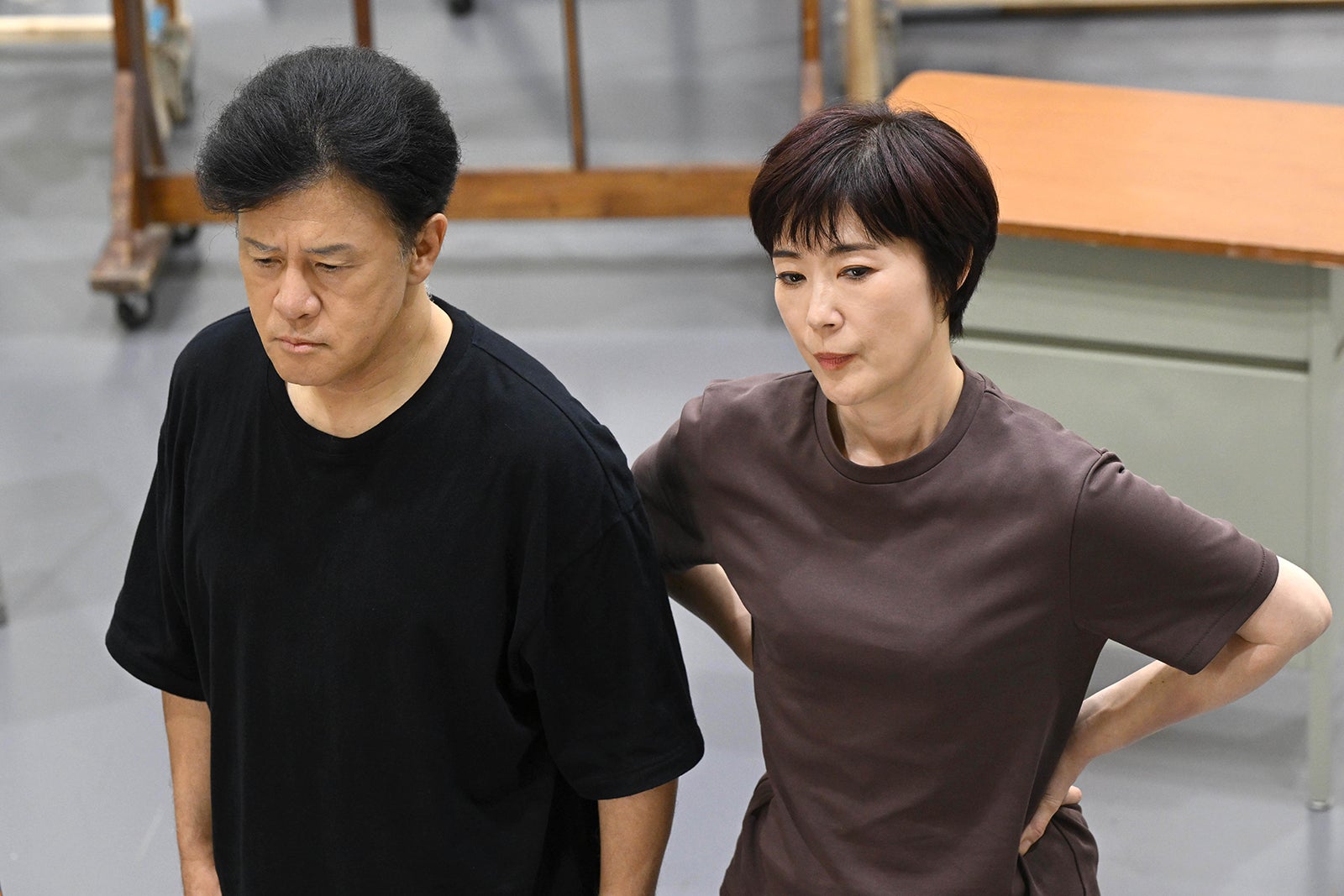 橋本じゅん、寺島しのぶ「ダメマネ！ －ダメなタレント、マネジメントしますー」最終話（C）日本テレビ