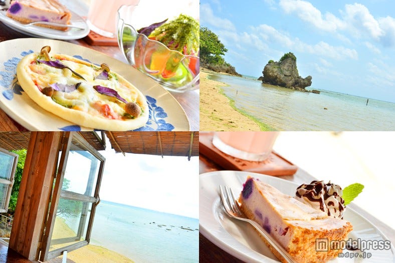 一度は訪れたい絶景カフェで、海と沖縄グルメをひとり占め