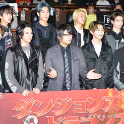 （上段左から）EIKI、HAYATO、TAKUTO、RYUKI（下段左から）SEITO、RAN、森川智之、NAOYA、KAIRYU（C）モデルプレス