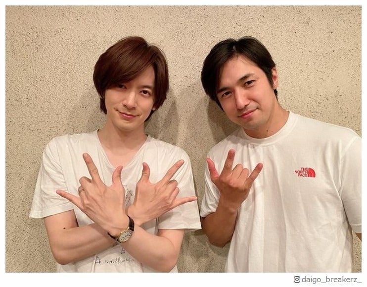 DAIGO「リコカツ」北川景子の“元カレ役”高橋光臣と2ショット「嫉妬したと伝えました」