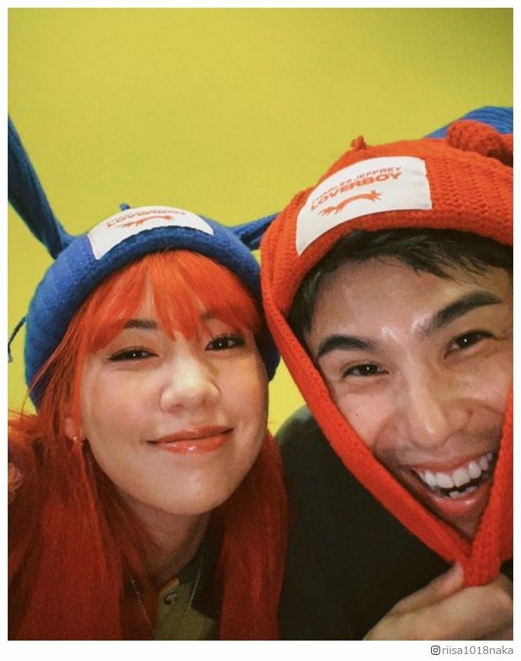仲里依紗、夫・中尾明慶と“お揃い”で密着2ショット バースデー祝福に感謝「いつも優しくしてくれて」