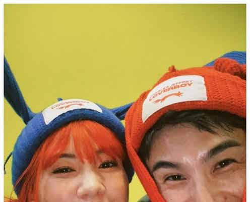 仲里依紗、夫・中尾明慶と“お揃い”で密着2ショット バースデー祝福に感謝「いつも優しくしてくれて」