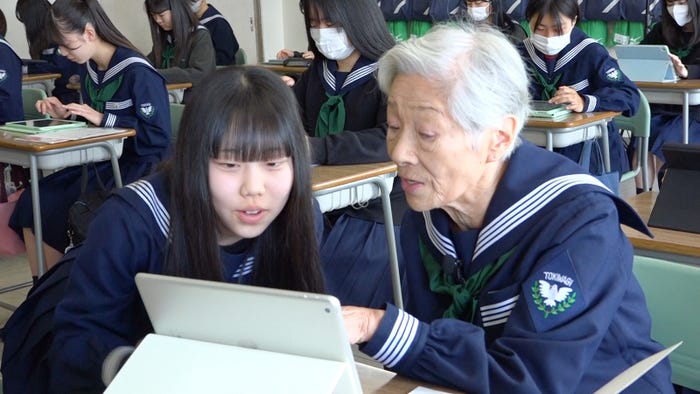 「高校に行けなかった85歳女性の高校デビュー」(C)日本テレビ