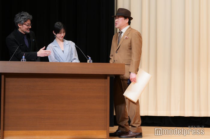 山口馬木也、河合優実、佐藤二朗(C)モデルプレス