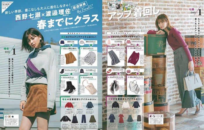 「non-no2月号」誌面(C)non-no2月号/集英社 撮影/柴田フミコ