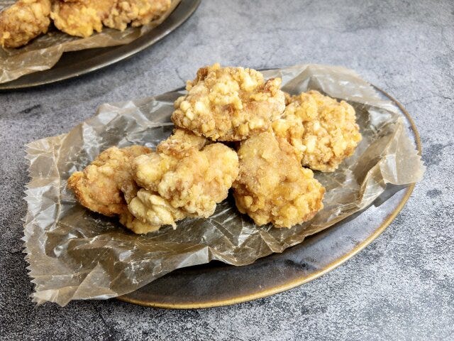 鶏のから揚げ　レシピ　片栗粉の衣