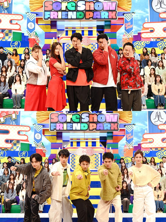 (上)野呂佳代、黒木メイサ、鈴木亮平、伊藤英明、津⽥篤宏(下)中島健人、中村蒼、山田裕貴、鈴木伸之、生見愛瑠(C)TBS