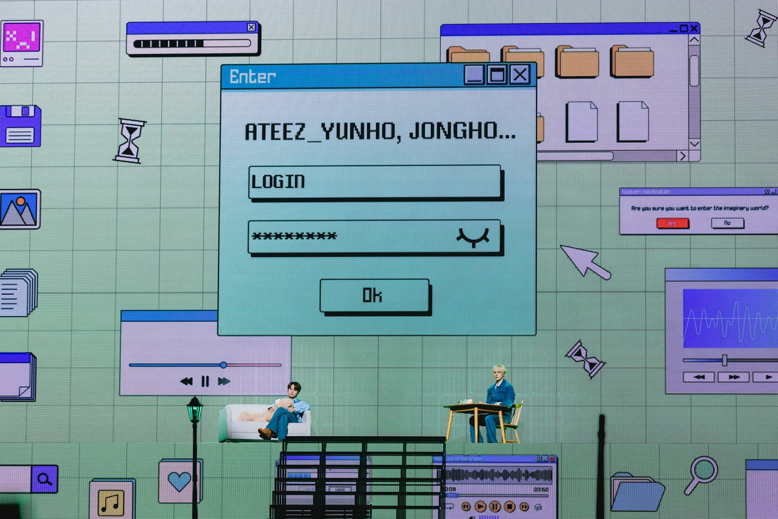 JONGHO、YUNHO／ATEEZ（撮影：上山陽介）