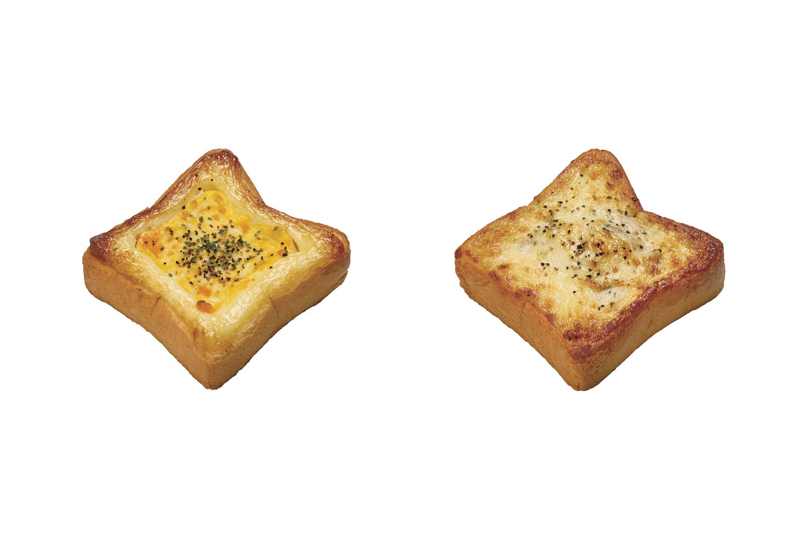 左からホットトースト たまごマヨ、ホットトースト ツナメルト／画像提供：ダスキン