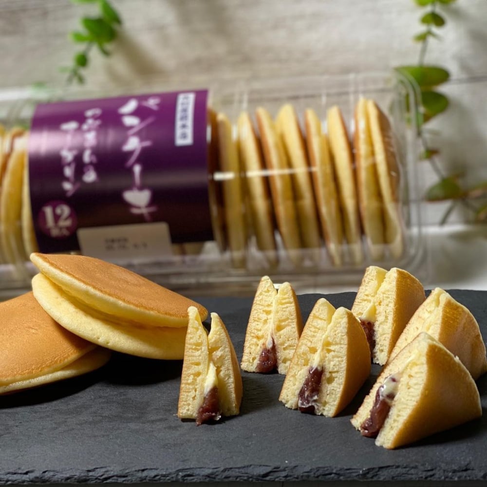 パンケーキつぶあん＆マーガリン