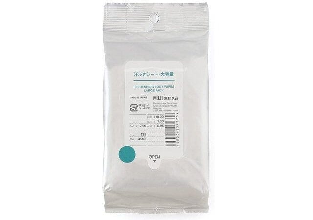 無印良品　汗ふきシート