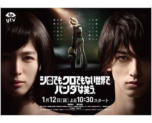 清野菜名&横浜流星「シロでもクロでもない世界で、パンダは笑う。」メインビジュアル&“ミスパンダ”の全身初解禁