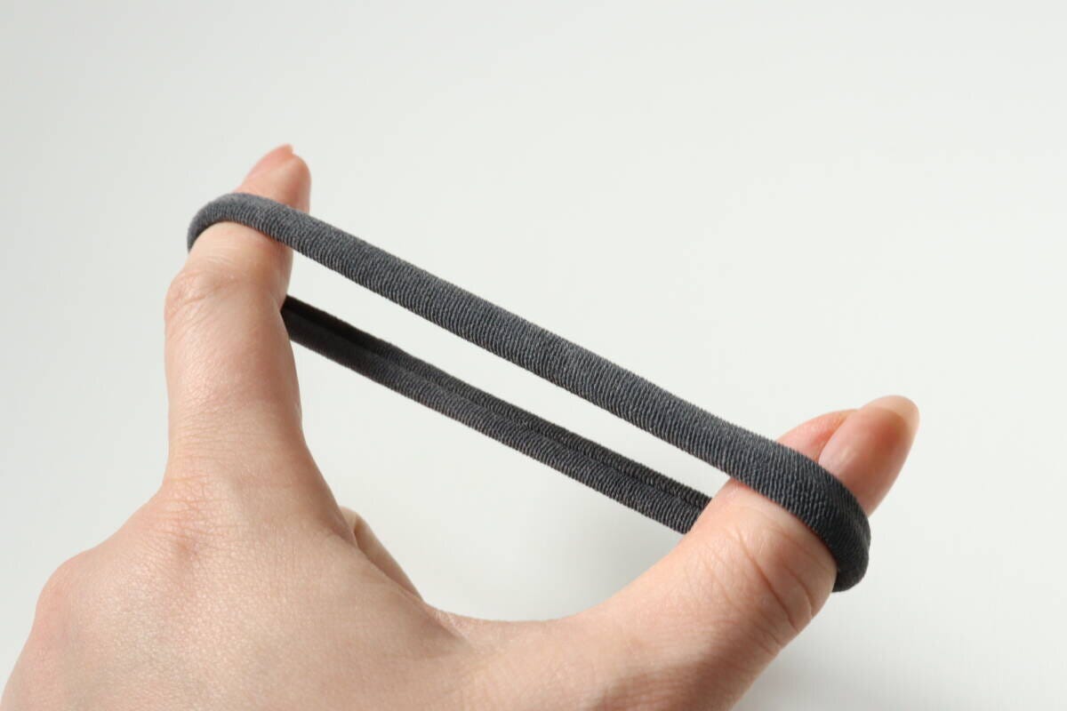 セリア ヘアゴム セリアのジャージヘアゴムは伸縮性が良い