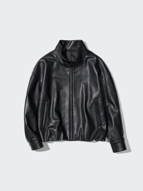 コーティングオーバーサイズブルゾン 2025秋冬ユニクロ大人女性おすすめコーティングオーバーサイズブルゾン