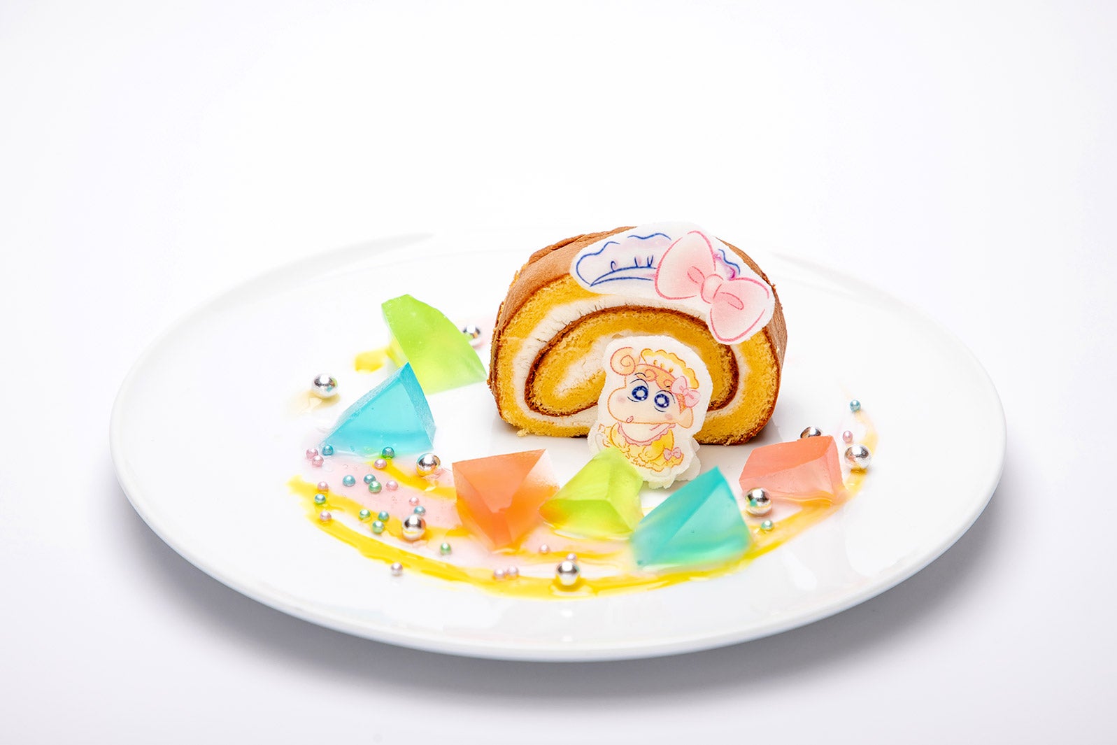 ハローキティとひまわりのラブリー前髪ロールケーキ1,290円（税抜）（C）U／F・S・A・A（C）1976, 2019 SANRIO CO., LTD.APPROVAL NO. G594645