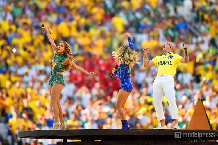 W杯開幕 ジェニロペ ピットブルが開会式で迫力のパフォーマンス ブラジル勝利で6万人熱狂 モデルプレス