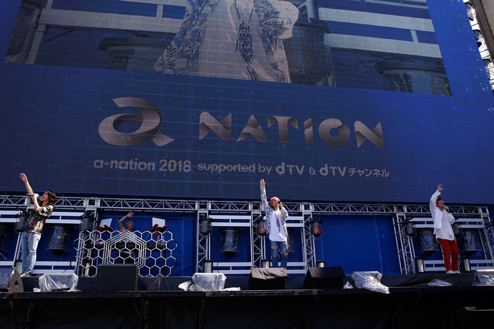 25日に出演したTHE BEAT GARDEN （写真提供：avex）  