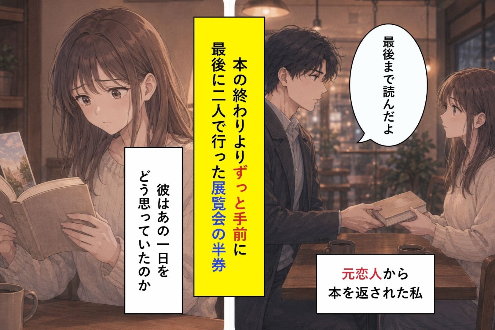 「最後まで読んだよ」と本を返した元恋人。挟まれた半券に傷ついた私