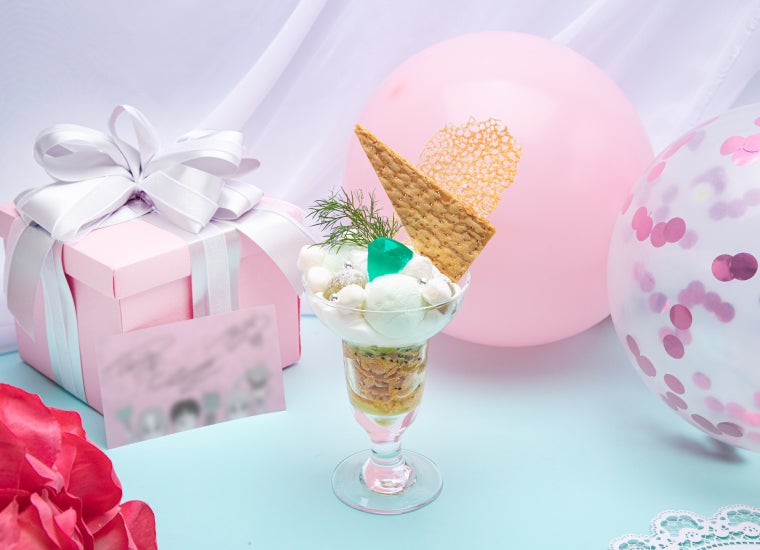 【期間限定メニュー】ジュエリー パフェ税込1,760円／提供画像