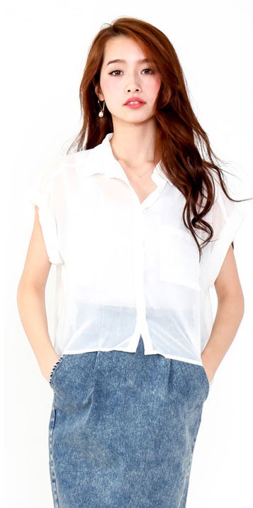 ペールシフォントップス&タンクトップセット「salus」1,490円（税込）