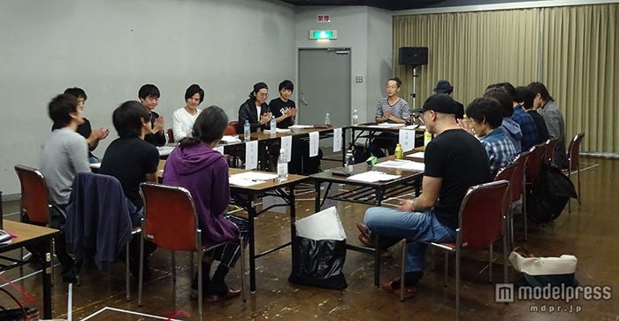 舞台「TRUMP」稽古初日(画像提供:所属事務所)