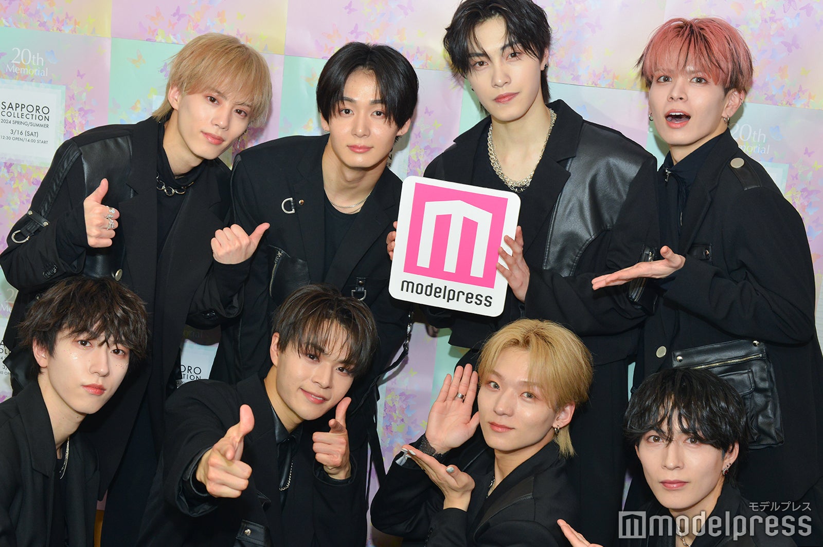 OCTPATH（左上から時計回りに）小堀柊、太田駿静、西島蓮汰、栗田航兵、高橋わたる、古瀬直輝、海帆、四谷真佑（C）モデルプレス