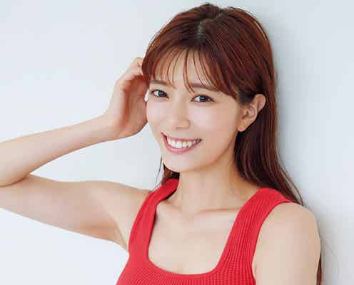 テレ朝・三谷紬アナ、磨きのかかった抜群スタイルで「ヤンマガ」グラビア帰還